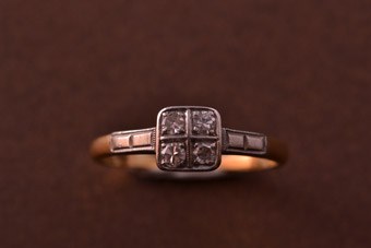 Gold Art Deco Ring