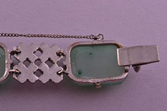 Chrome Art Deco Bracelet