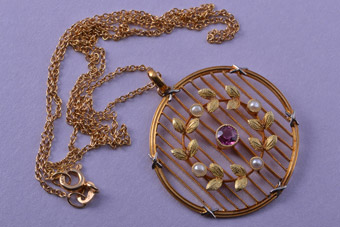 Gold Victorian Pendant