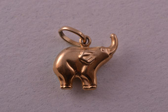 Gold Elephant Charm