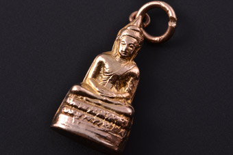 Gold Vintage Buddah Charm