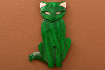 Lea Stein Cat Brooch