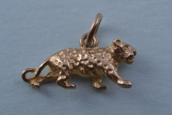 Gold Leopard Charm