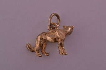 Gold Cheetah Charm