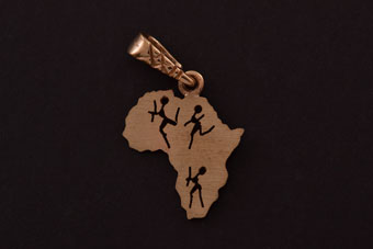 Gold African Charm