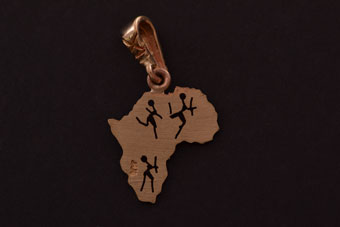 Gold African Charm