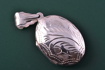 Silver Modern Locket