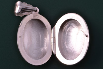 Silver Modern Locket