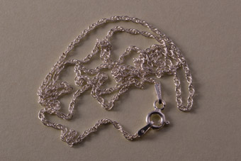 Silver Modern Rope Chain