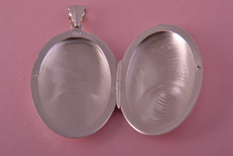 Silver Modern Locket