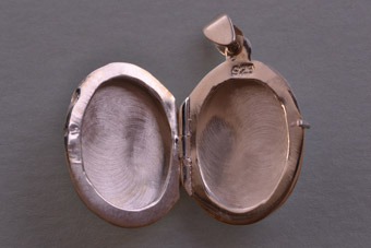 Silver Modern Locket