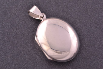 Silver Modern Locket